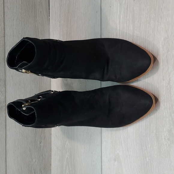 Marc Fisher Women Kadey Ankle Tassel Heels Boots shoes sz 7.5M - Picture 3 of 14